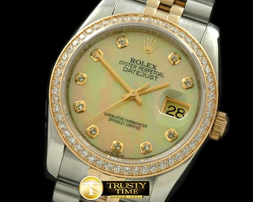 롤렉스 SS/YG Jubilee MOP Gold Diamond Swiss Eta 28362 -RDJ0203B