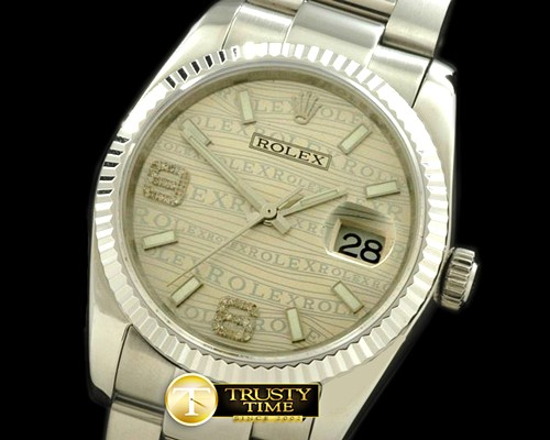 롤렉스 SS/SS OYS Silver Asian 2836Real Diamond -RDJ0218A