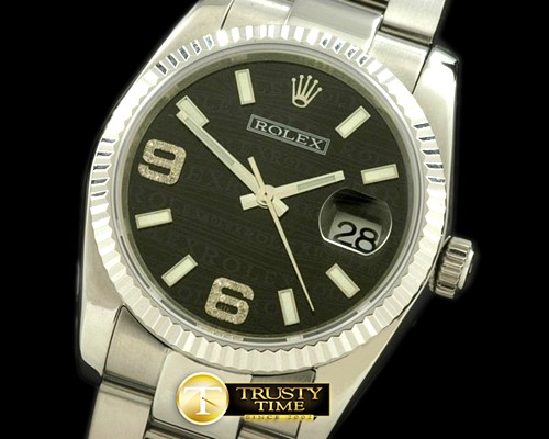 롤렉스 SS/SS OYS Black Asian 2836Real Diamond -RDJ0218B