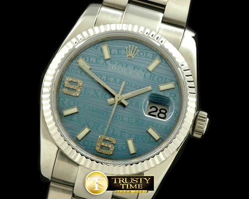 롤렉스 SS/SS OYS Blue Asian 2836Real Diamond -RDJ0218E