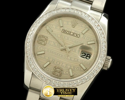 롤렉스 SS/SS OYS Silver Asian 2836Real Diamond -RDJ0221A