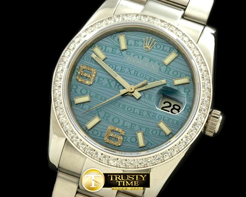 롤렉스 SS/SS OYS Blue Asian 2836Real Diamond -RDJ0221E