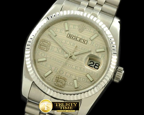 롤렉스 SS/SS JUB Silver Swiss 2836Real Diamond -RDJ0225A