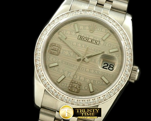 롤렉스 SS/SS JUB Silver Swiss 2836Real Diamond -RDJ0228A