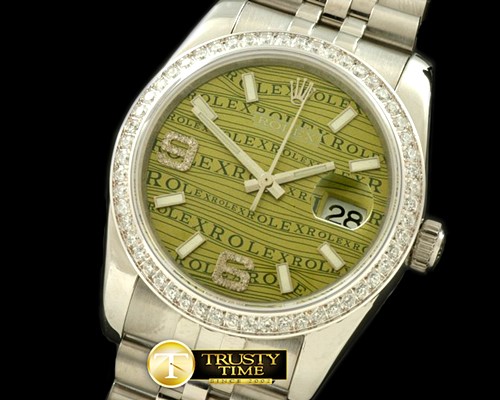 롤렉스 SS/SS JUB Khaki Swiss 2836Real Diamond -RDJ0228D