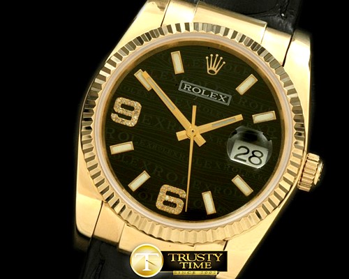 롤렉스 YG/LE Black Swiss Eta 2836/3135Real Diamond -RDJ0231A