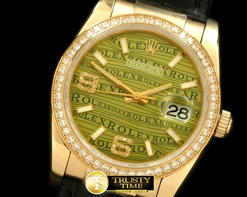 롤렉스 YG/LE Khaki Swiss Eta 2836/3135Real Diamond -RDJ0233A