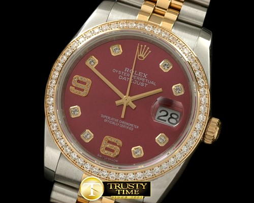 롤렉스 SS/YG Jubilee Red Diam 2836 -RDJ0253C