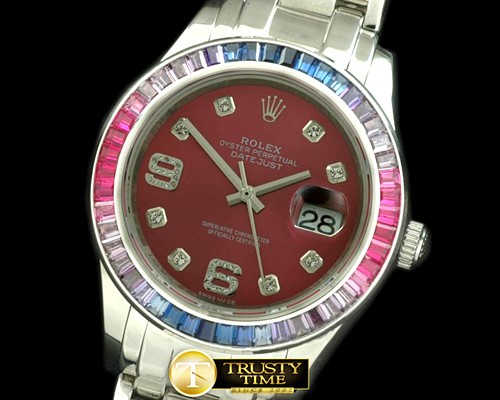롤렉스 Ruby Bez SS Brown/Diam Asian Eta 2824 -RDJ0254B