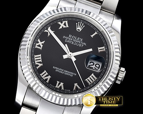 롤렉스 DJ 36mm Oyst Flt SS/SS Black Roman BP A3135 Mod -RDJ0282A