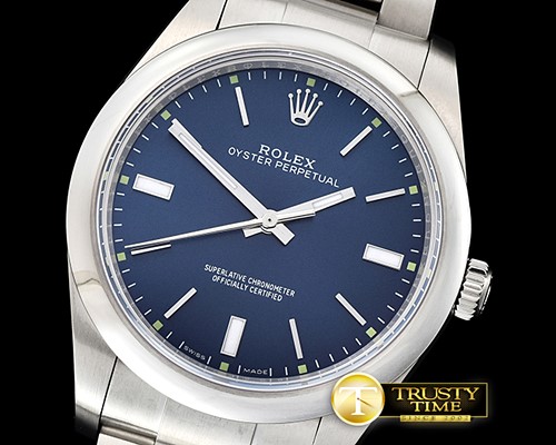 롤렉스 Oyster Pert. 39mm 114300 SS/SS Blue BP Asia 2836 -RDJ0297B
