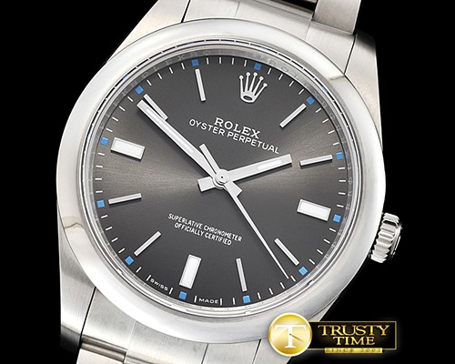 롤렉스 Oyster Pert. 39mm 114300 SS/SS Rhod Grey BP Asia 3132 -RDJ0298B