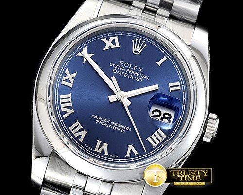 롤렉스 DJ 36mm Jub Dome SS/SS Blue Roman ARF A3135 -RDJ0305F
