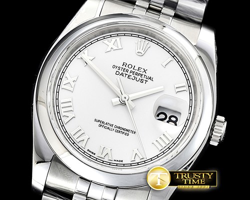 롤렉스 DJ 36mm Jub Dome SS/SS Wht Roman ARF A3135 -RDJ0307C
