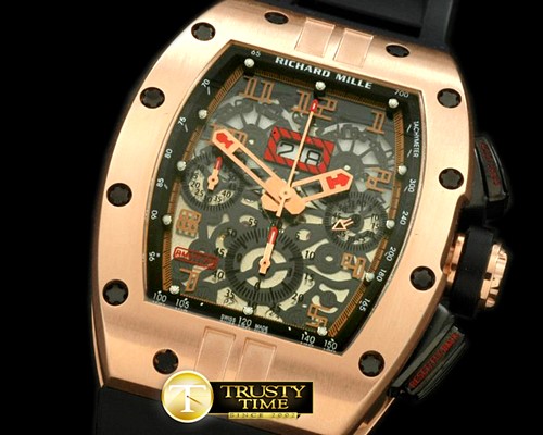 리차드밀 Titanium Brown PVD/RU Asian 7750 28800bph -RM010