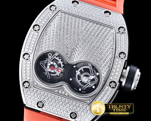 리차드밀 RM053 Pablo MacDonogh Tourb Diams SS/VRU Red Blk A2824 -RM0110D