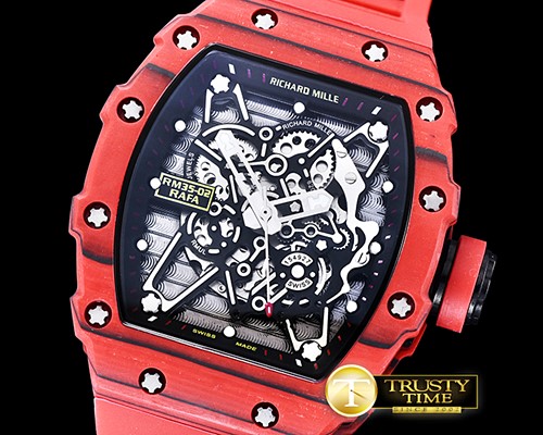 리차드밀 RM03502 Rafael Nadal Red FC/VRU Blk/Blk Miyota Mod -RM0113B