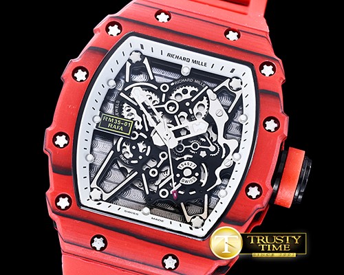 리차드밀 RM03501 Rafael Nadal Red FC/VRU Blk/Wht Miyota Mod -RM0113C