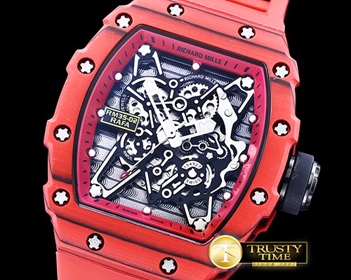 리차드밀 RM03502 Rafael Nadal Red FC/VRU Blk/Red Miyota Mod -RM0113D