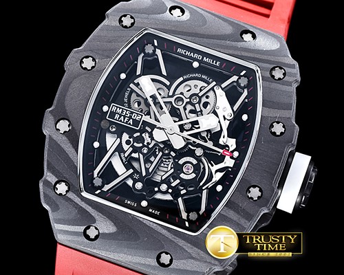리차드밀 RM03502 Rafael Nadal Blk FC/VRU Red Black Miyota Mod -RM0115B