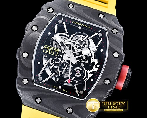 리차드밀 RM03502 Rafael Nadal Blk FC/VRU Yllw Black Miyota Mod -RM0115D