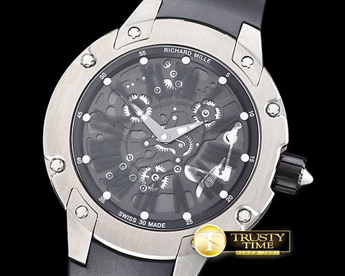 리차드밀 RM033 Extra Flat Automatic TI/RU Blk/Roman SF A23J Mod -RM0116A