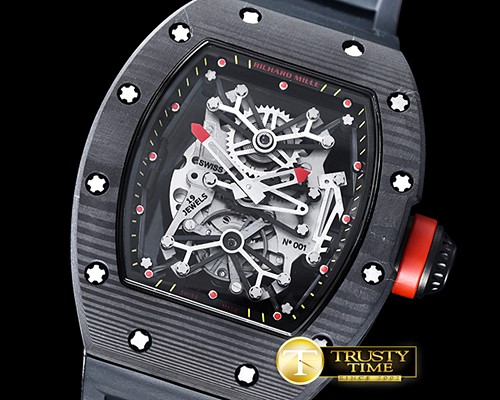 리차드밀 RM001 Tourbillon FC/VRU Black/Red Custom Mod -RM0120E