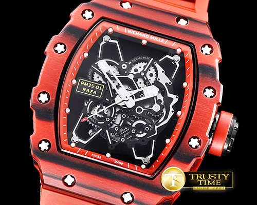 리차드밀 RM03501 Rafael Nadal Red FC/VRU Blk/Red Miyota Mod -RM0121D