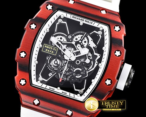 리차드밀 RM03501 Rafael Nadal Red FC/VRU Blk/Wht Miyota Mod -RM0121E