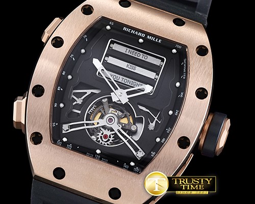 리차드밀 RM069 Erotic Tourbillon RG/RU Black Asia 23J Mod -RM0123B