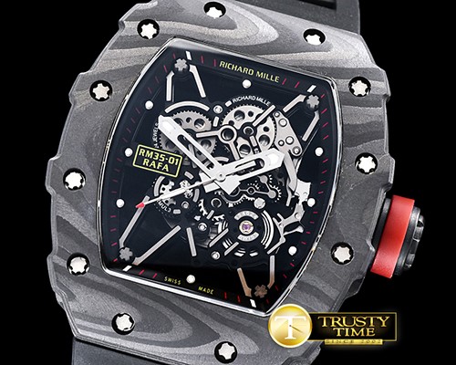 리차드밀 RM03501 Rafael Nadal Blk FC/VRU Blk/Red Miyota Mod -RM0124A