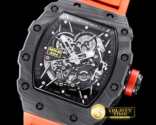 리차드밀 RM03502 Rafael Nadal Blk FC/VRU Blk/Red C Miyota Mod -RM0126A