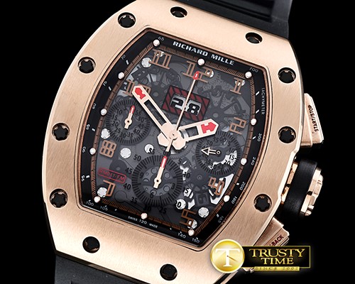 리차드밀 RM011 Felipe Massa LE RG/VRU Black/Black A7750 -RM0131