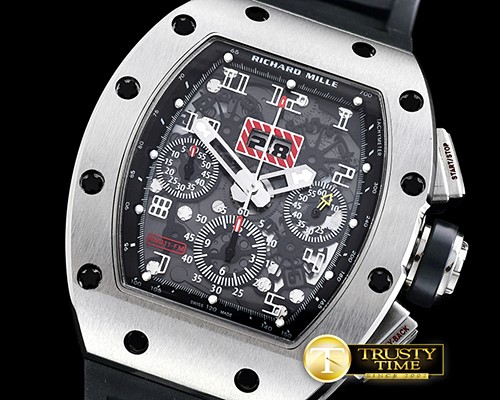 리차드밀 RM011 Felipe Massa LE SS/VRU Blk/White A7750 -RM0132B