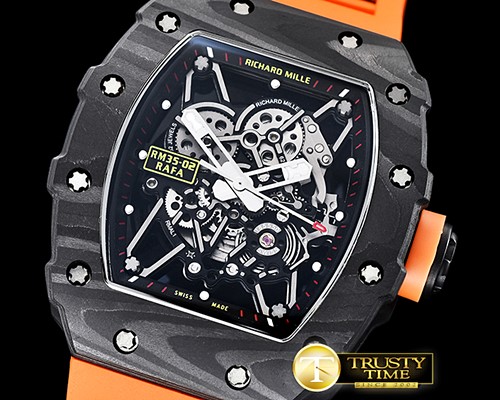 리차드밀 RM03502 Rafael Nadal FC/VRU Or Black/Org C Miyota Mod -RM0139E