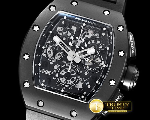 리차드밀 RM011 Felipe Massa LE PVD/VRU Blk/Blk A7750 -RM0140