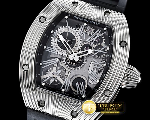 리차드밀 RM018 Tourbillon Boucheron SS/RU Black MY9015 Mod -RM0142C