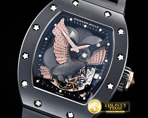 리차드밀 RM023 Cer Bez PVD/RU Eagle Black RG MY8125 Mod -RM0143B