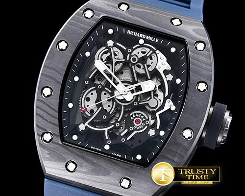 리차드밀 RM055 Bubba Watson FC/RU Skeleton Blue MY9015 Mod -RM0147D