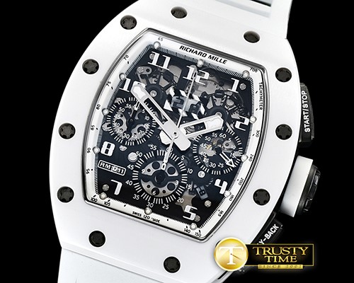 리차드밀 RM011 Carbon/Ceramic CER/RU White/Num KVF A7750 Mod -RM0148