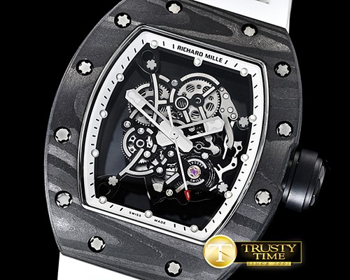 리차드밀 RM055 Bubba Watson FC/TI/RU Skeleton Wht MY8215 Mod -RM0149A