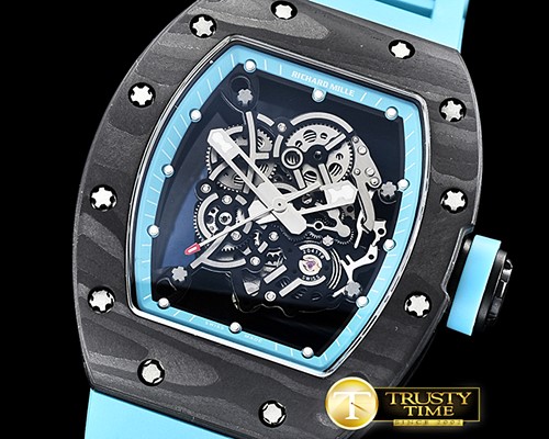 리차드밀 RM055 Bubba Watson FC/VRU Skeleton Blue KVF MY8215 Mod -RM0154B