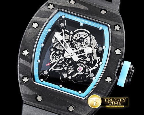 리차드밀 RM055 Bubba Watson FC/VRU Skeleton Blue KVF MY8215 Mod -RM0154C