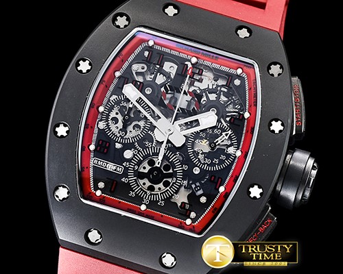 리차드밀 RM011 Felipe Massa CER/PVD/VRU Red Skele KVF A7750 Mod -RM0159D