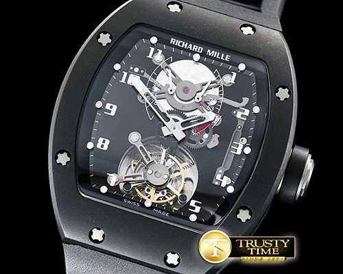 리차드밀 RM001 Tourbillon PVD/VRU Real Flying Manual Tourbillon -RM0160D