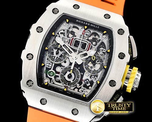리차드밀 RM01103 Flyback Chronograph SS/RU (Org) KVF A7750 Mod -RM0163B