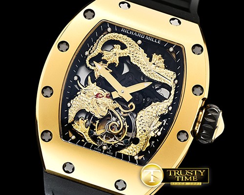 리차드밀 RM057 Tourbillon Dragon Jackie Chan YG/RU Tourbillon -RM0164B