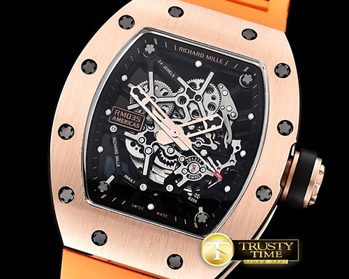 리차드밀 RM03502 Americas RG/RU Org Skele Blk KVF MY8215 Mod -RM0165D
