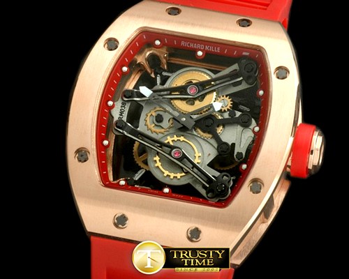 리차드밀 Bubba Watson Tourbillon RG/RU Red Swiss Qtz -RM065A