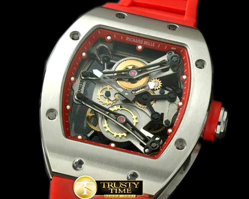 리차드밀 Bubba Watson Tourbillon SS/RU Red Swiss Qtz -RM067A